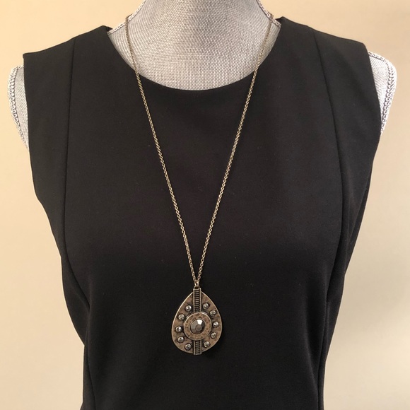 Antique gold boho necklace - Picture 4 of 8